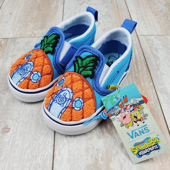 Vans Other - Vans X SpongeBob Slip On Velcro 124 Conch …